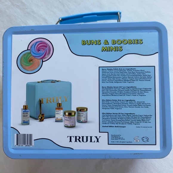 Truly Buns & Boobies Minis Skincare Gift Set – New in Tin – Limited Edition - Picture 2 of 4